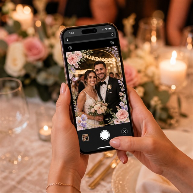 Guest using the SnapTogether web app camera